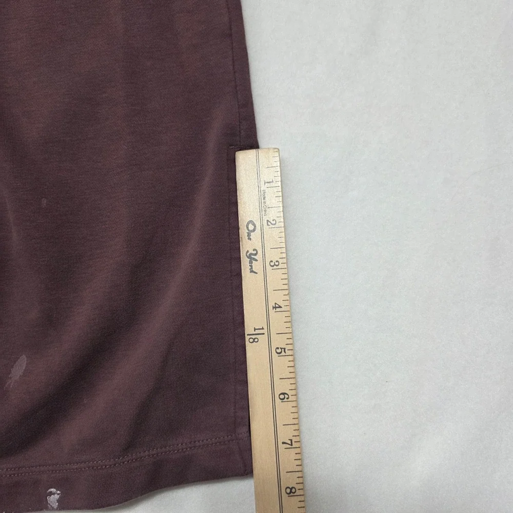 Vuori Sweatpants Womens L Purple Wide Leg Slit Hem Cotton Blend Joggers Plum‎